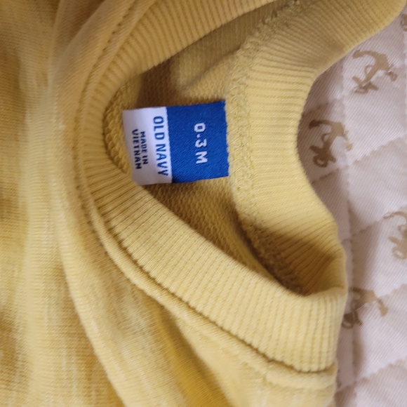 Old Navy Yellow Pullover Sweater 0-3M - Picture 2 of 2